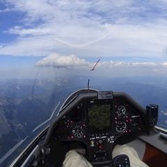 Flugwegposition um 14:54:45: Aufgenommen in der Nähe von Gemeinde Turnau, Österreich in 2873 Meter